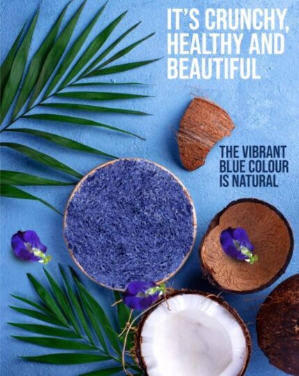 Blue Butterfly Pea Coconut Topping